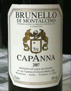 Capanna Brunello di Montalcino 2007