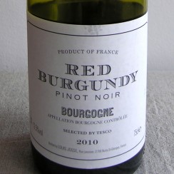 Red Burgundy Pinot Noir Selected by Tesco 2010