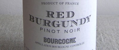 Red Burgundy Pinot Noir Selected by Tesco 2010