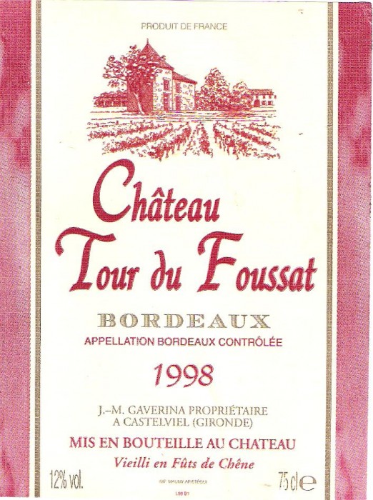 Chateau Tour du Foussat 1998