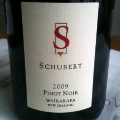 Schubert Vineyards Wairarapa Pinot Noir 2009
