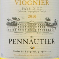 Vignobles Lorgeril Pays d'Oc Viognier de Pennautier 2010