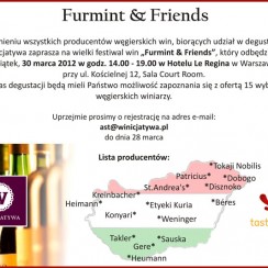 Furmint & Friend degustacja win węgierskich Winicjatywa Warszawa