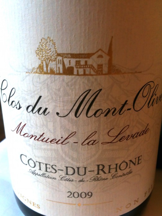Clos du Mont-Olivet Côtes du Rhône Monteuil-la-Levade 2009