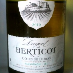 Les Vignerons de Berticot Côtes de Duras Sauvignon sec Daguet de Berticot 2010