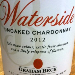 Graham Beck Waterside Unoaked Chardonnay 2012