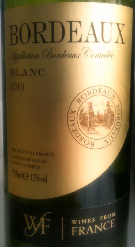 Tesco Bordeaux Blanc 2010