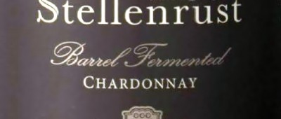 Stellenrust Barrel Fermented Chardonnay 2010