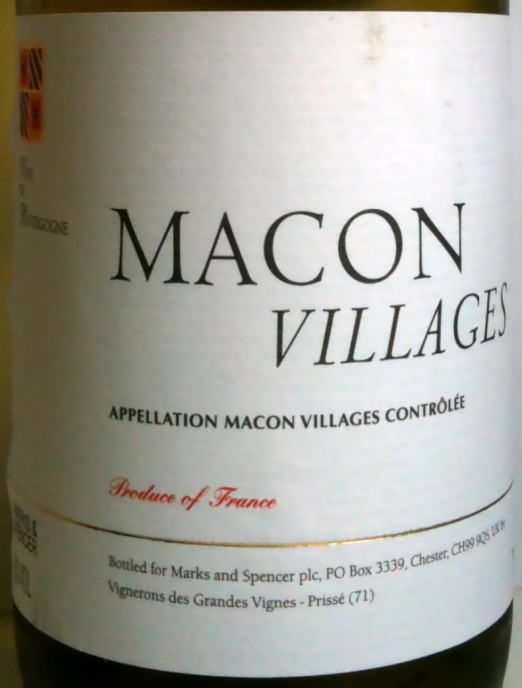 Vignerons de Grandes Vignes Mâcon-Villages 2011
