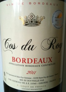 Bordeaux Cos du Roy 2011