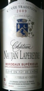 Château Naujan Lapereyre Bordeaux Supérieur 2009