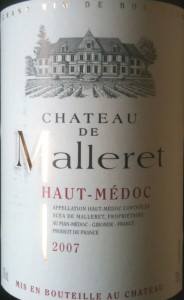 Château de Malleret Haut-Médoc 2007