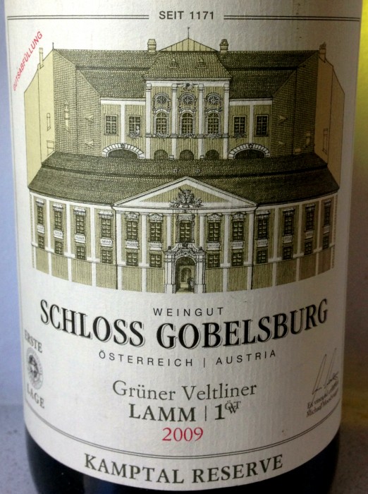 Schloss Gobelsburg Grüner Veltliner Lamm 2009
