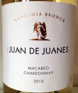Anecoop Bronce Valencia Juan de Juanes Macabeo Chardonnay 2013