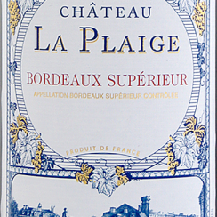 Chateau La Plaige Bordeaux Superieur 2010