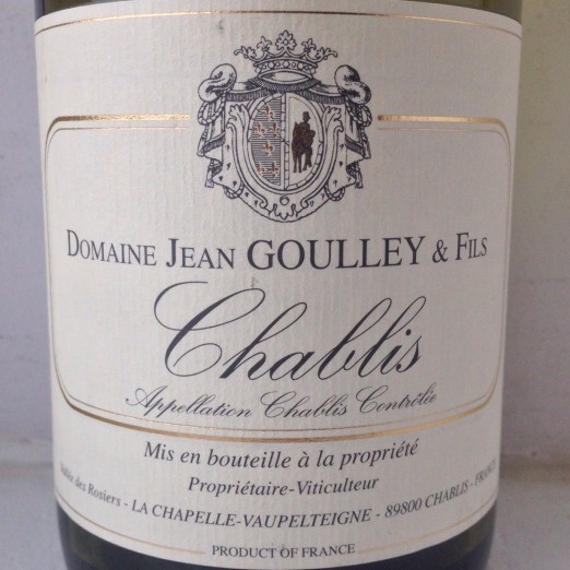 Jean Goulley & Fils Chablis 2013