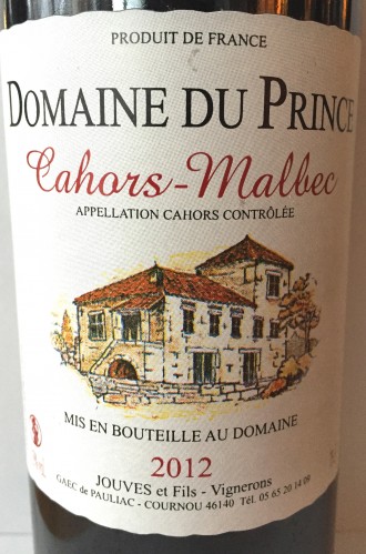 Domaine du Prince Cahors Malbec