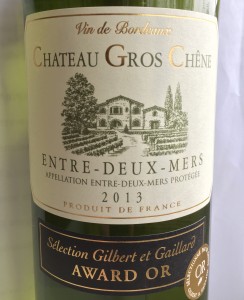 Château Gros Chêne Entre-Deux-Mers 2013