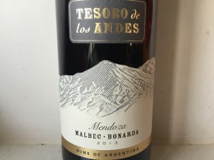 Tesoro de los Andes Mendoza Malbec–Bonarda 2013