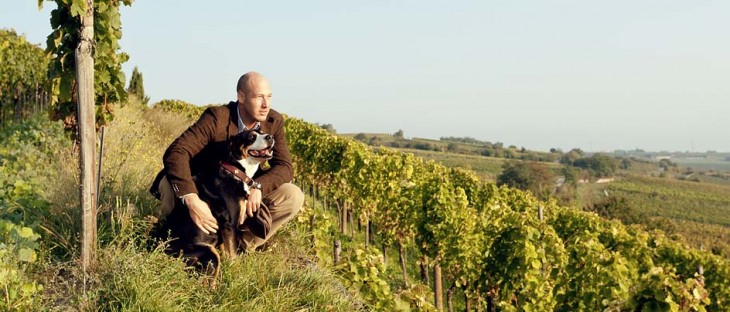 Ten pan z psem stworzył te wina - Johann Fitz © Weingut Fitz Ritter.
