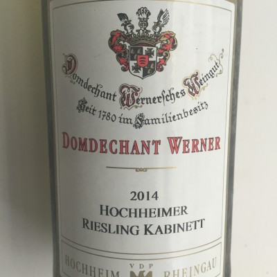 Domdechant Werner Hochheimer Riesling Kabinett 2014 2