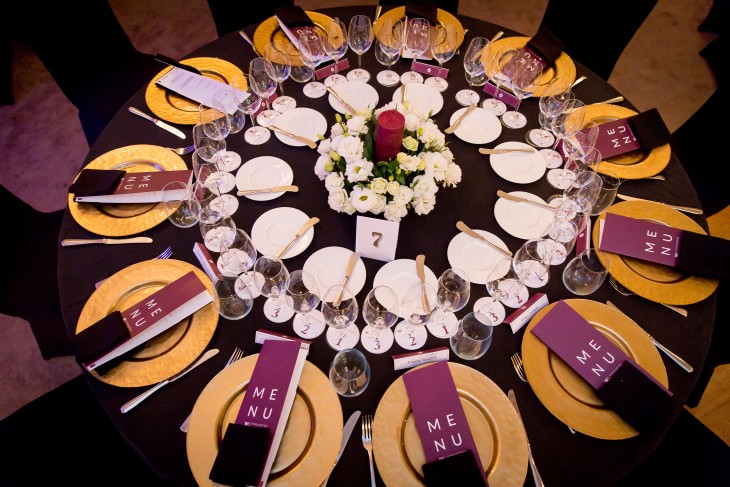 Somm & Chef Dinner '15 Gala Winicjatywy stół