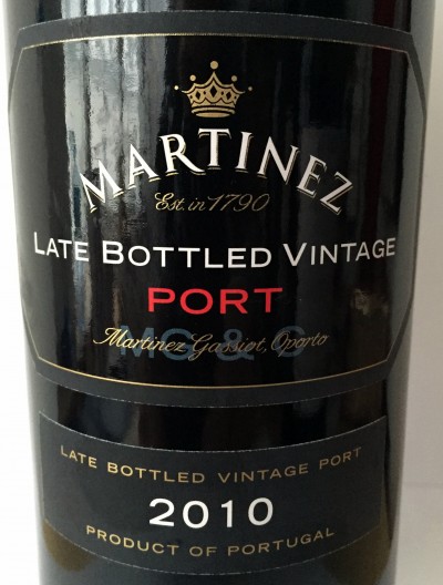 Martinez Late Bottled Vintage 2010