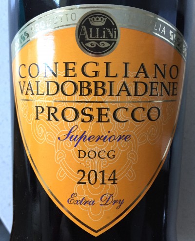 Allini Prosecco Superiore Extra dry 2014.