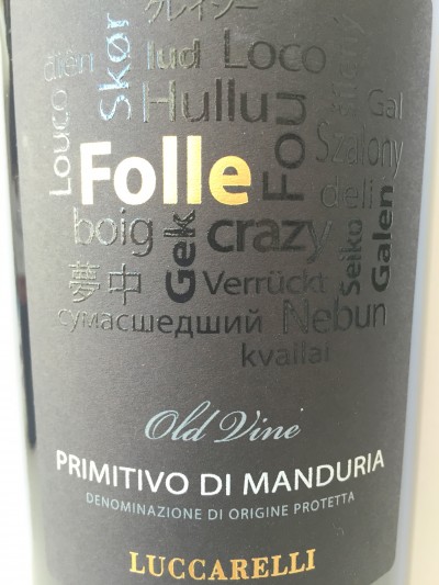 Luccarelli Primitivo di Manduria Folle 2011