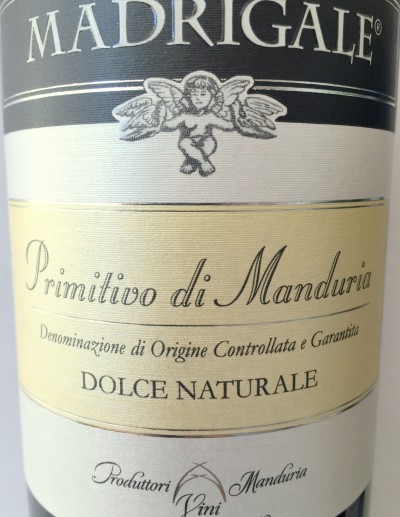 Produttori Vini Manduria Primitivo di Manduria Dolce Naturale Madrigale 2012
