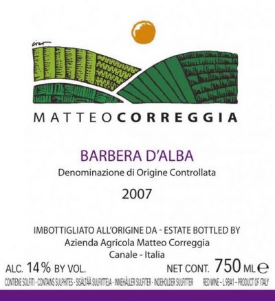 Matteo Correggia Barbera d’Alba 2007