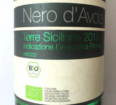 VEB Terre Siciliane Nero d’Avola Bio 2015