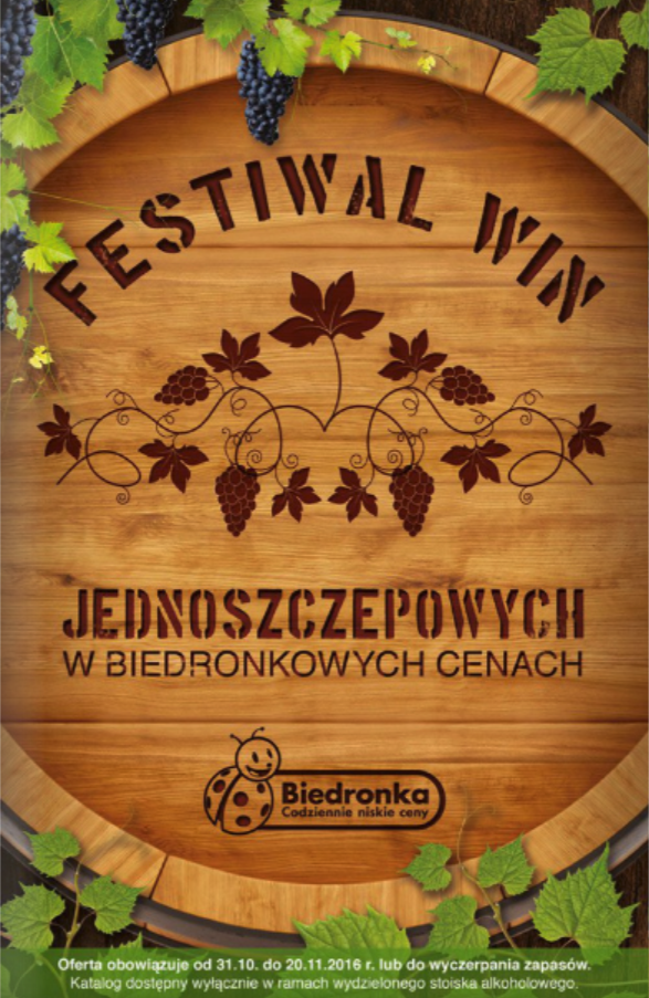 Biedronka – Festiwal win jednoszczepowych okładka