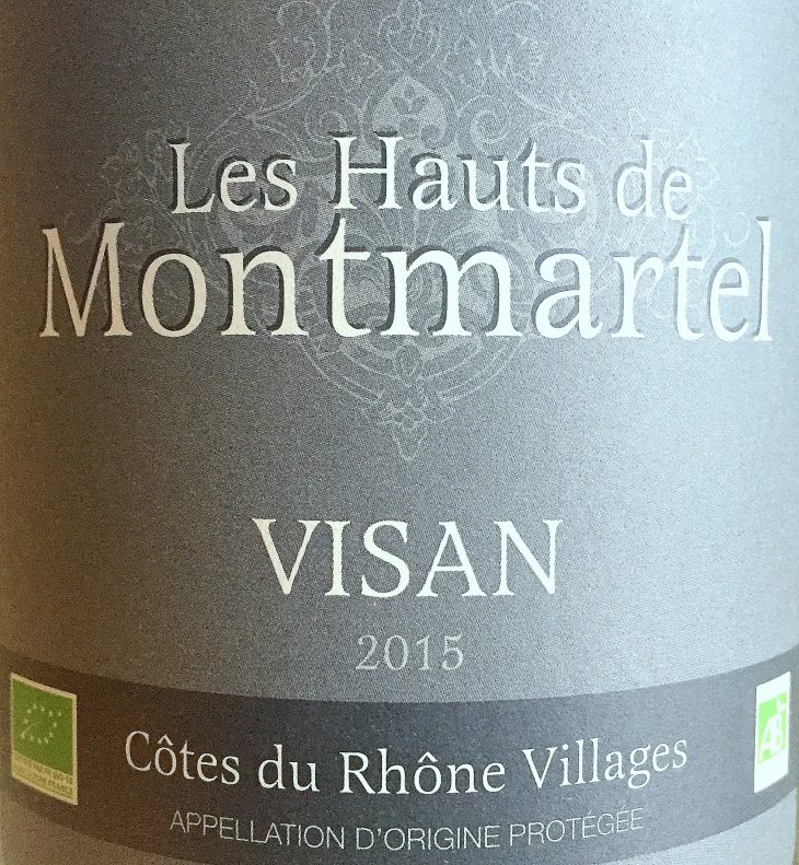 Pierre Rougon Côtes du Rhône-Villages Visan Les Hauts de Montmartel Bio 2015