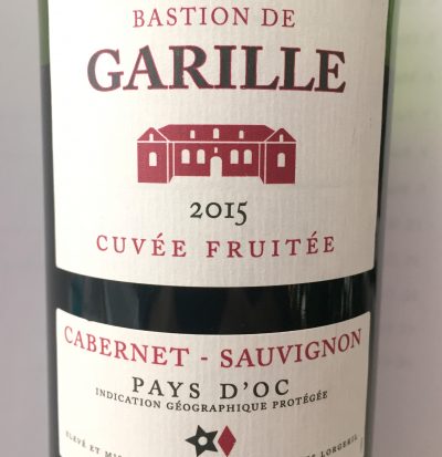 Vignobles Lorgeril Pays d’Oc Cabernet Sauvignon Bastion de Garille Cuvée Fruitée 2015