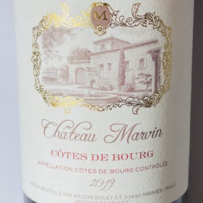 Maison Bouey Côtes de Bourg Château Marvin 2019