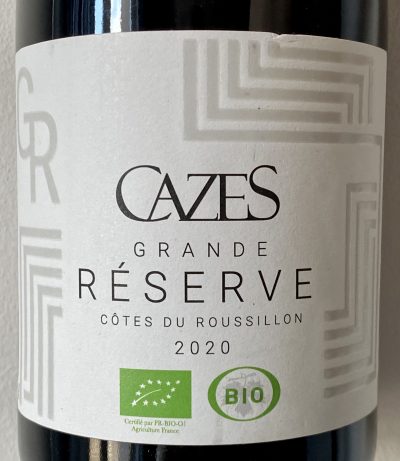 Cazes Côtes du Roussillon Grande Réserve 2020