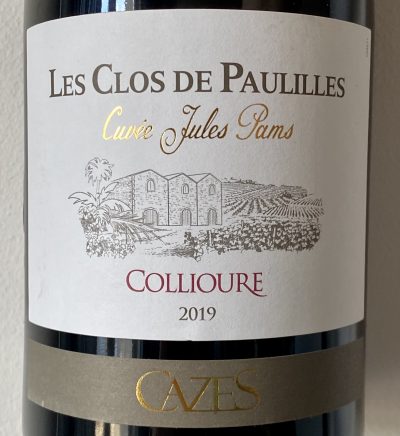 Cazes Collioure Les Clos de Paulilles Cuvée Jules Pams 2019