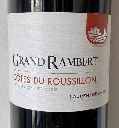CVS pour Laurent & Romain Côtes du Roussillon Grand Rambert 2018